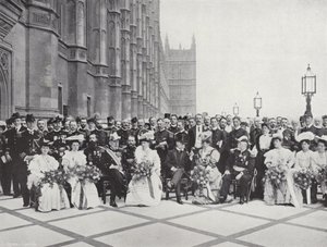 Officiers de la marine française à Westminster - J. Benjamin Stone